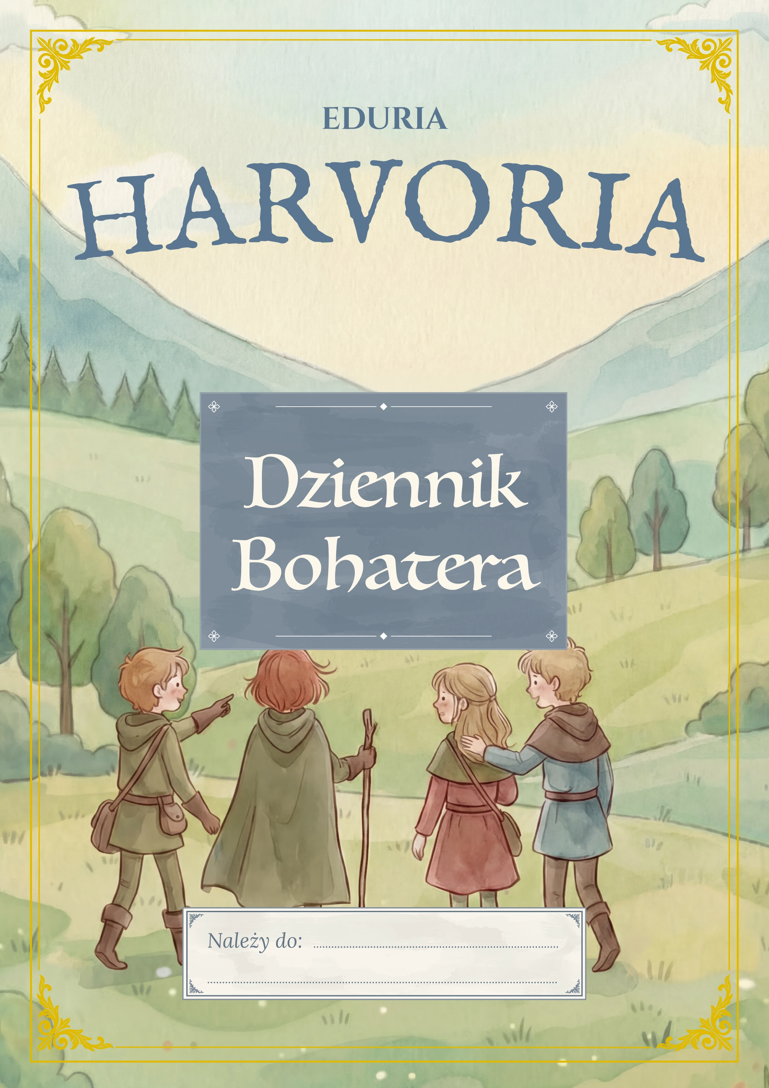 Okładka Dziennika Bohatera — zeszyt ćwiczeń Eduria